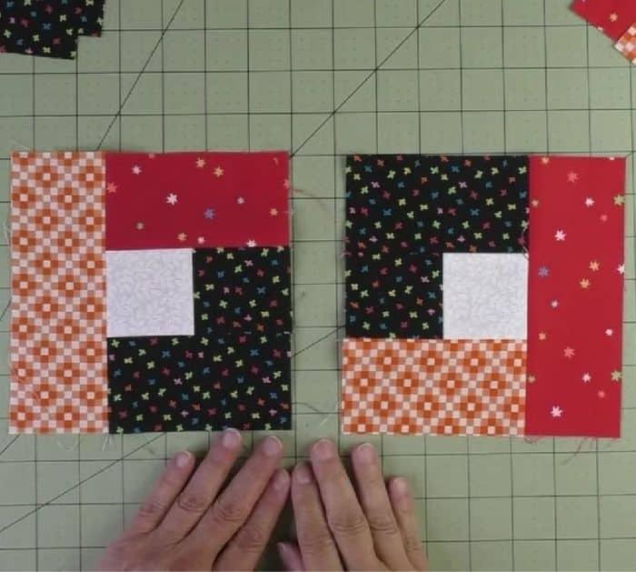 Easy Loop the Loop Jelly Roll Quilt Block Tutorial