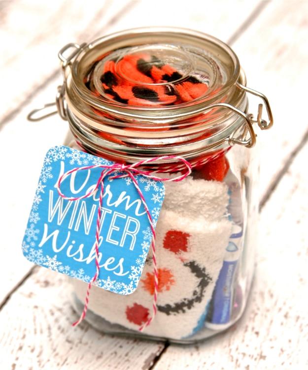 Winter Survival Kit, quick enough to put together the night before and the kind of present that gets a genuine reaction