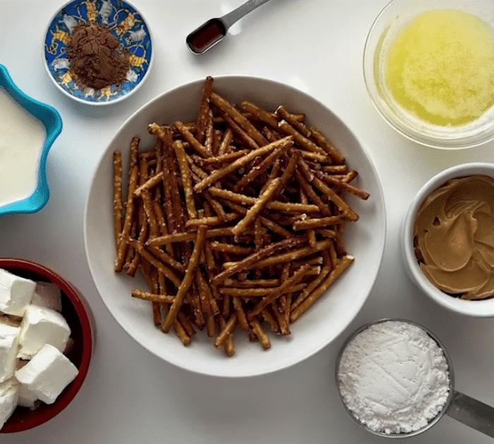 Ingredients for Peanut Butter Pumpkin Spice Pie