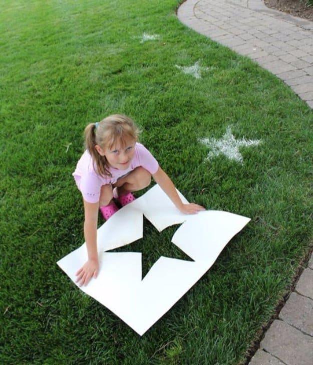 Stencil Your Yard For Festive Fun, flexible enough to adjust as you go and a satisfying finish for not much work