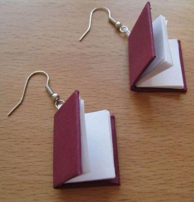 Book Earrings, straightforward enough to skip a practice round and a quality nobody expects from a craft night