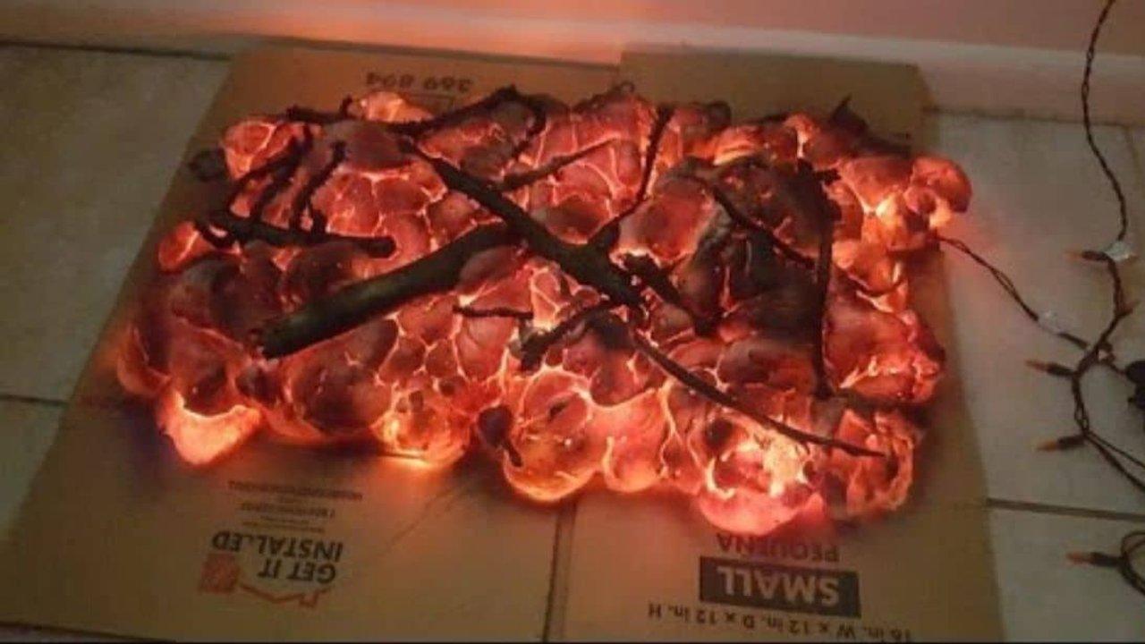 DIY Halloween Fire Prop