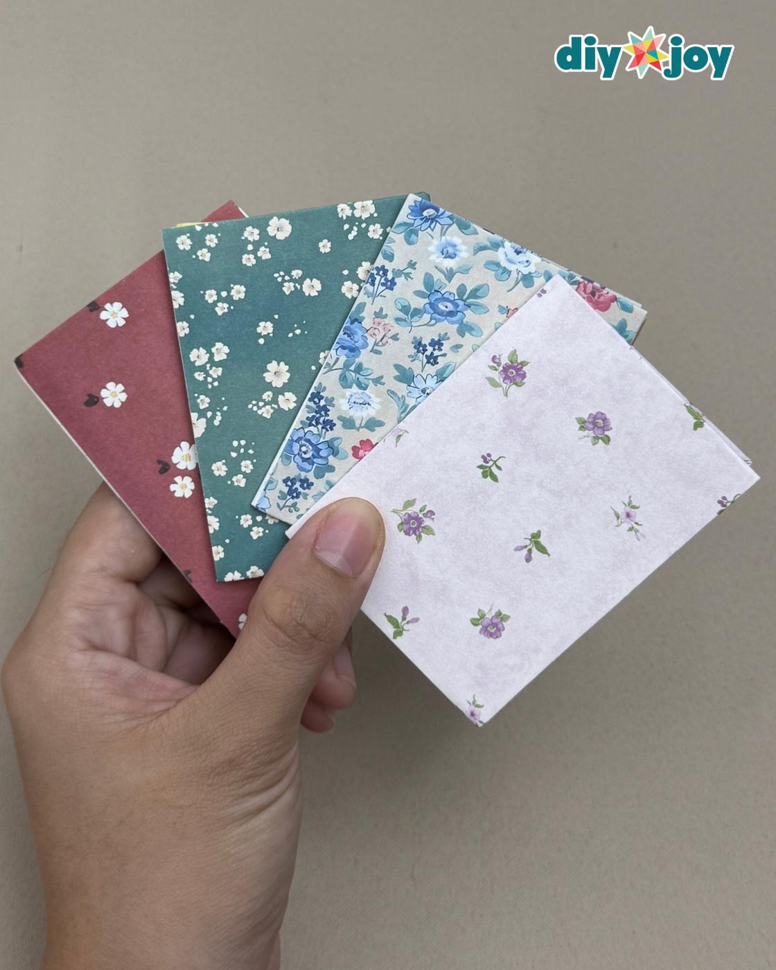 Easy Mini Notebook — diy mini notebook using scrap paper