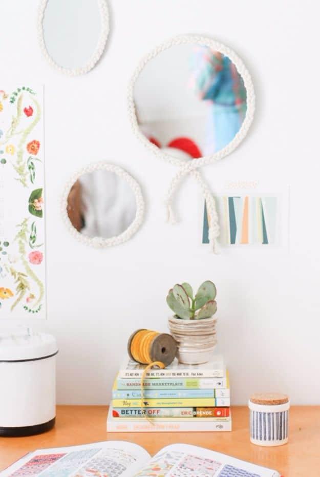 Braided Mirror DIY, a favorite pick from this roundup and a project that comes together in an afternoon