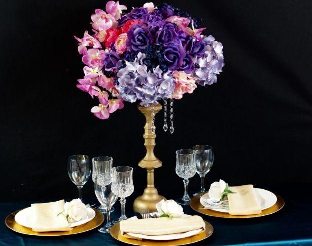 Dollar Tree Inspired Candlestick Holder Wedding Centerpiece, a dollar tree wedding idea, simple enough to make well ahead