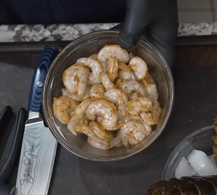 Ingredients for Seafood Mac & Cheese