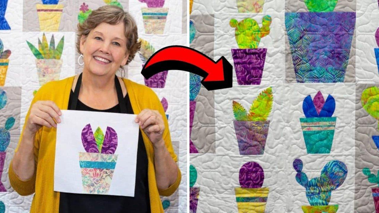 Easy Jenny Doan’s Cactus Carnival Quilt Tutorial