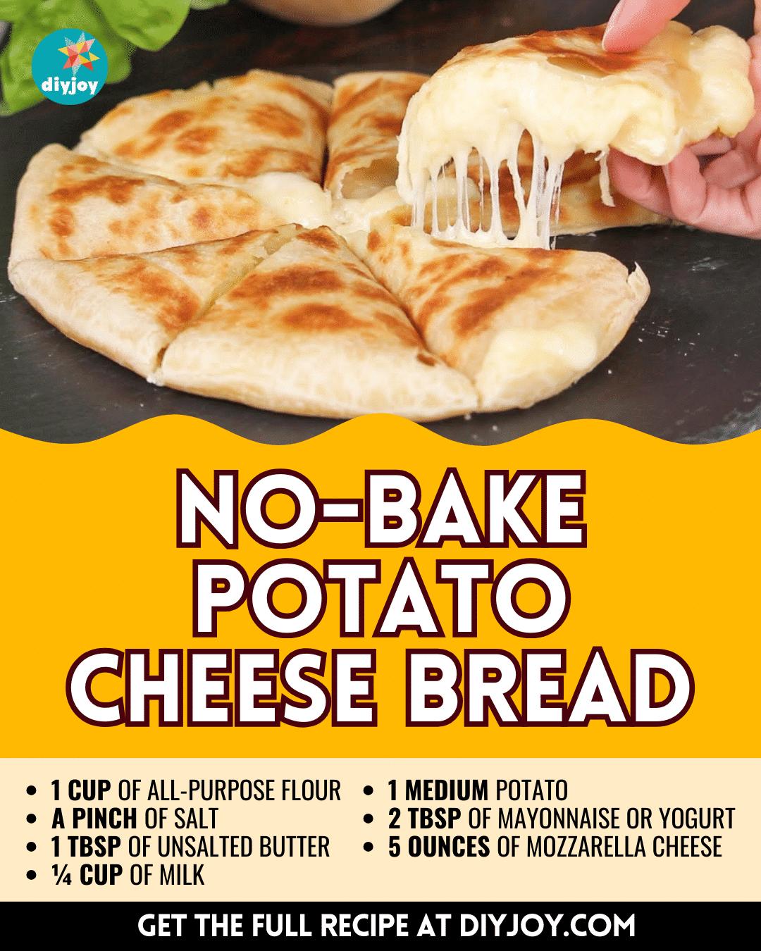 Easy No-Bake Potato Cheese Bread Recipe
