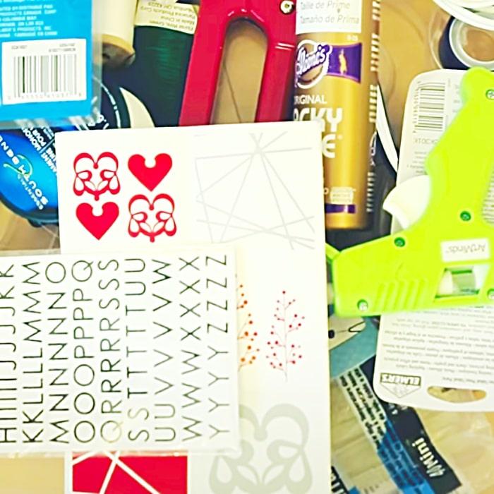 Organize Craft Supplies - Throw Away Unused Items - How To Organize Your Space