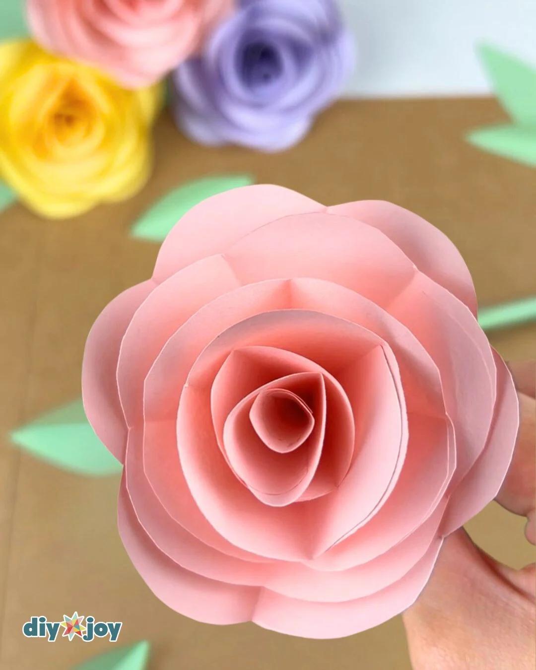 Paper Rose — paper rose tutorial