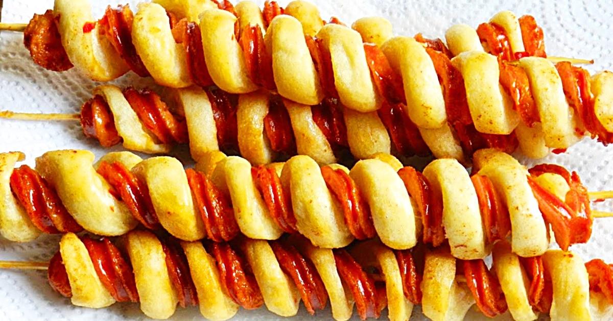 How To Make Spiral Sausage Sticks