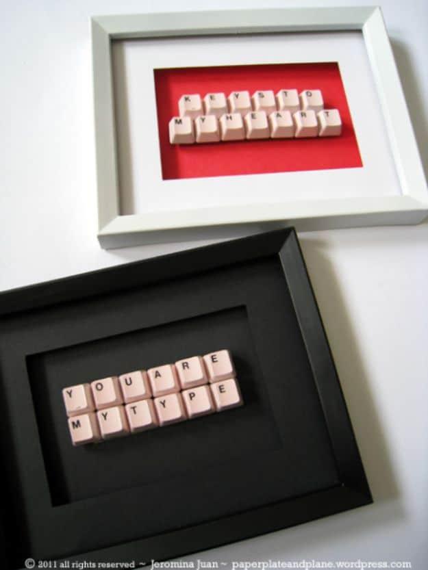 Keys To My Heart, a diy anniversary gift idea, a genuinely useful gift for well under the usual price