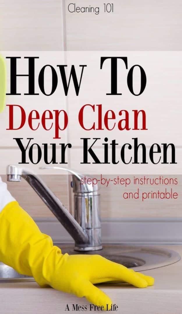 Deep Clean Your Kitchen, quick enough to finish during a commercial break and freshness a room was badly missing