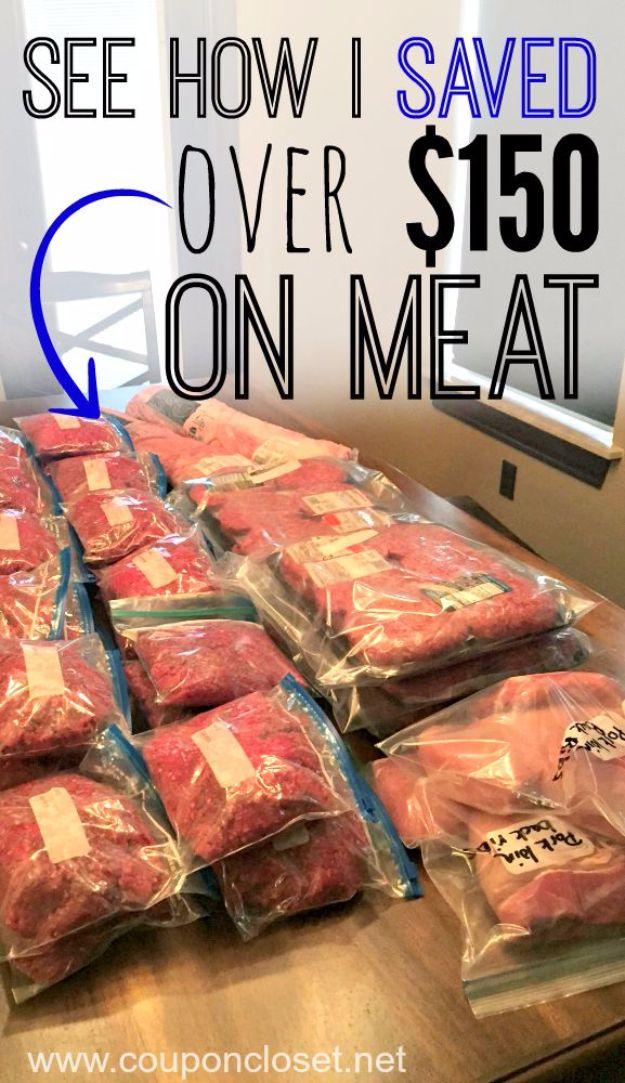 Ways to Save Money in 2018 - Save $150 On Meat Without Coupons - Easy Money Saving Ideas and Tips for Budgeting - Cool Idea for Budget Planning and Smart Financial Advice for Begin
