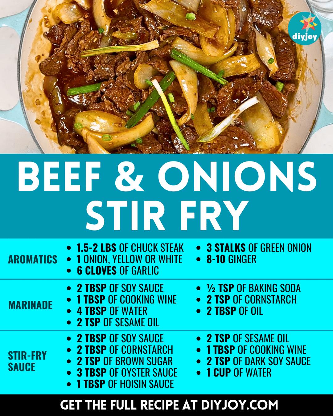 Easy Beef & Onions Stir Fry Recipe