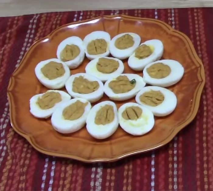 Easy To Make Thanksgiving Deviled Eggs