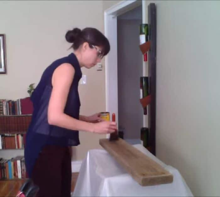 How To Make DIY Repurposed Inverted Wine Rack
