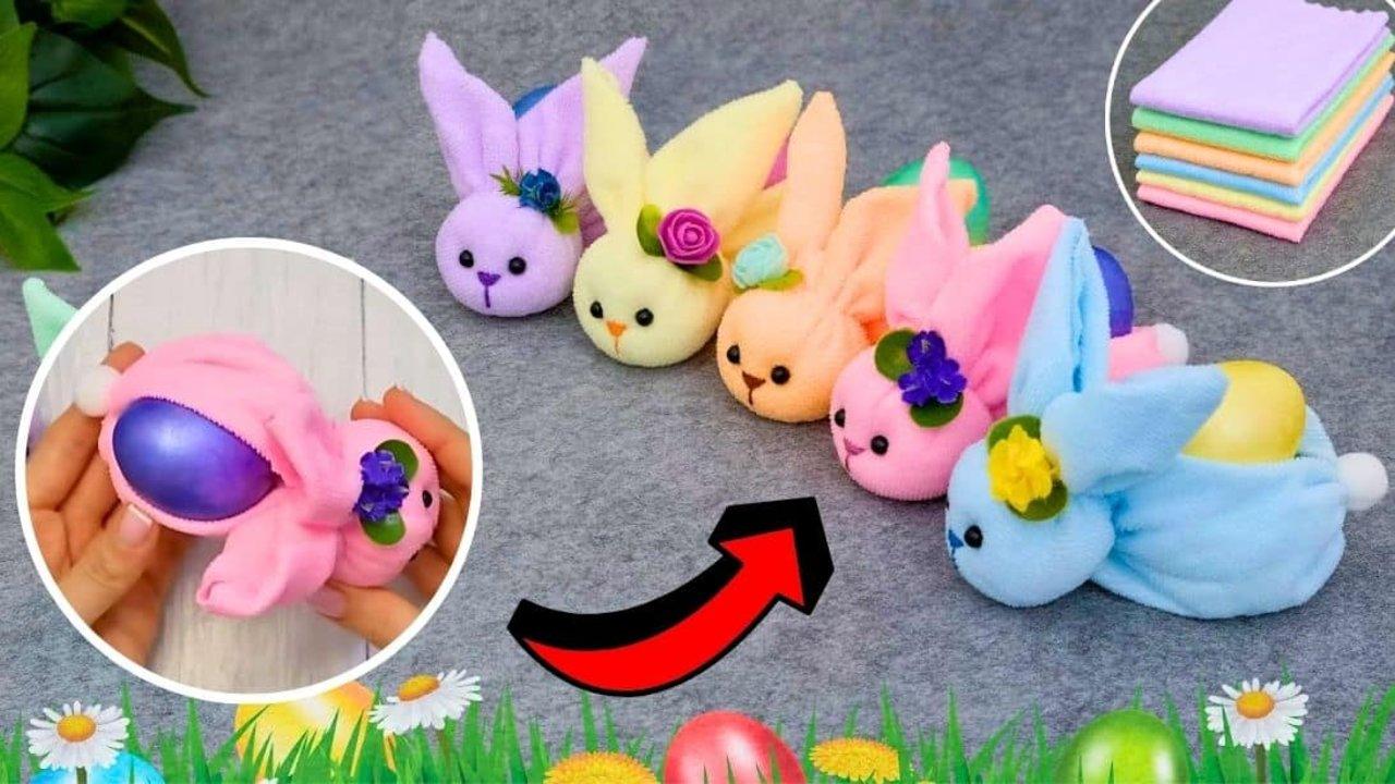 Easy 15-Minute Towel Easter Bunny Tutorial