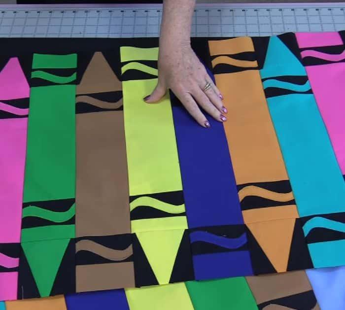 Easy To Make Boxed Crayon Quilt