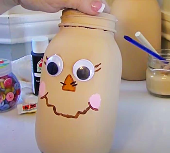 Scarecrow Idea - Mason Jar Crafts - DIY Dollar Tree Crafts