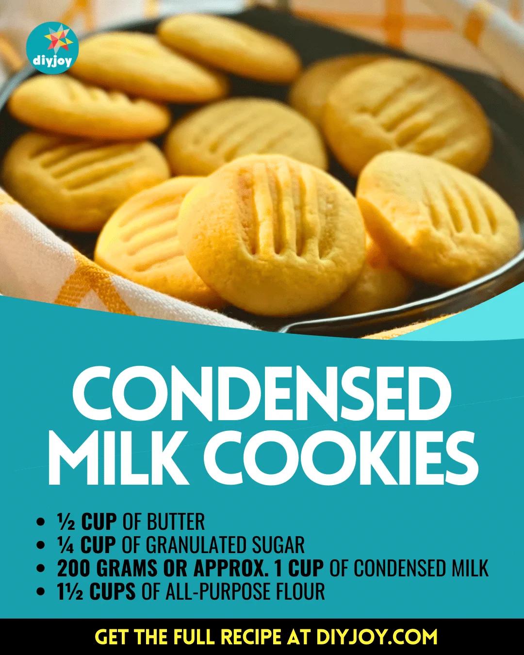 4-Ingredient Condensed Milk Cookies Recipe