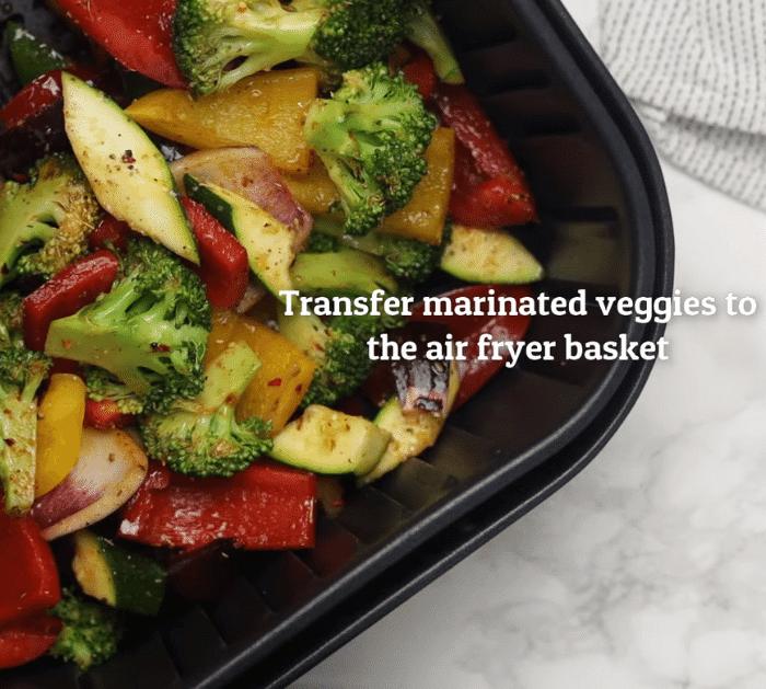 Air Fryer Roasted Vegetables Instructions