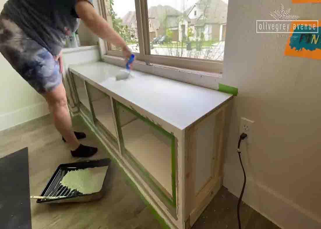 Painting the window seat
