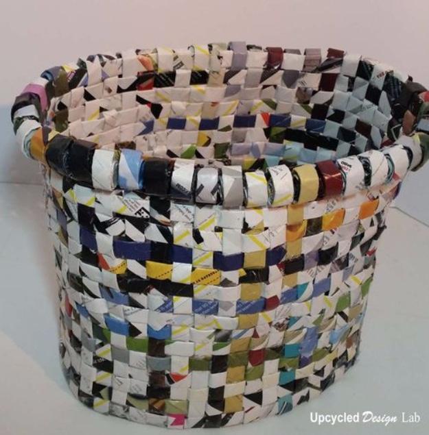 Upcycled Woven Baskets, quick enough to finish before nap time and an upgrade that feels far pricier than it was