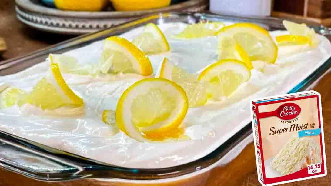 Lemon Cream Cake With Box Cake Mix Recipe