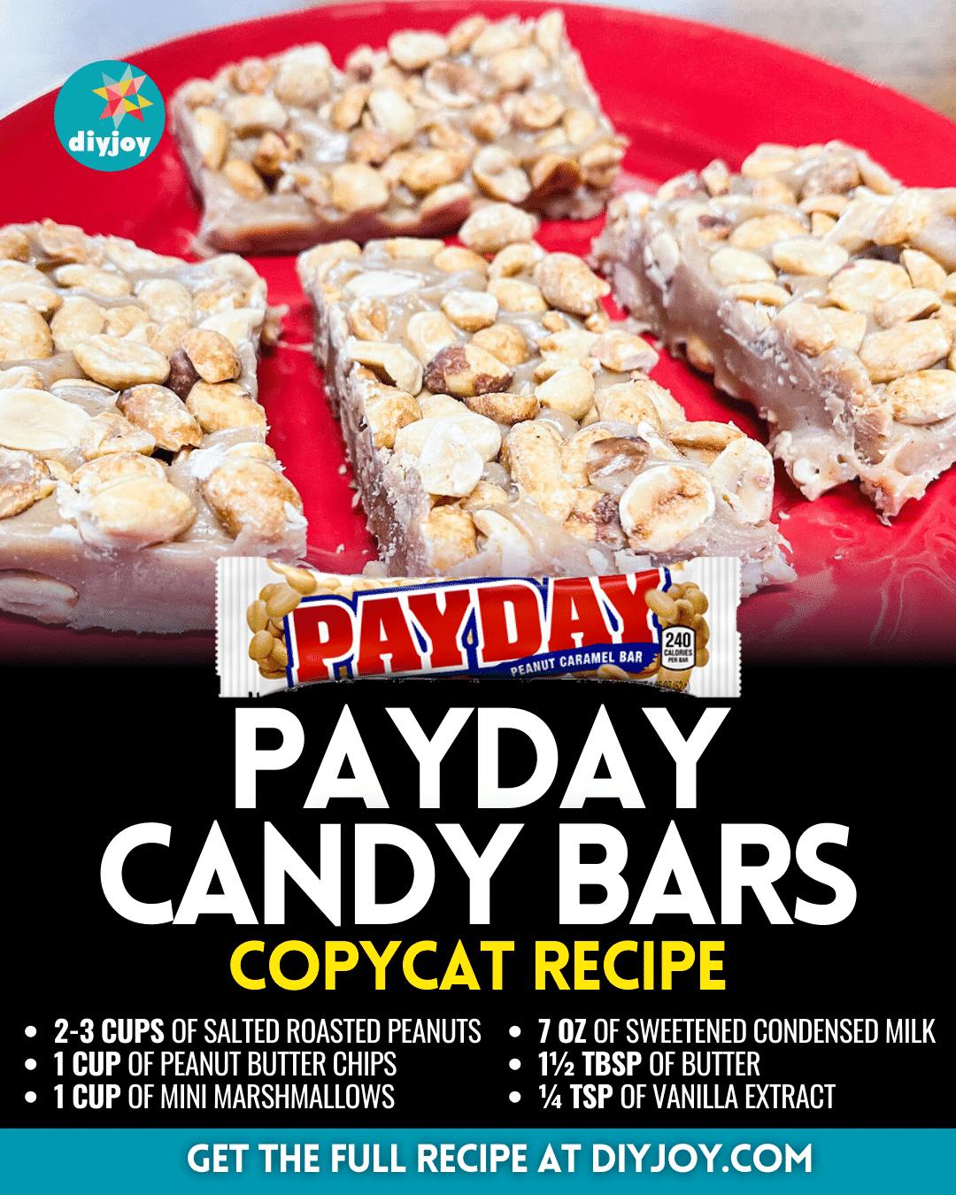 6-Ingredient PayDay Candy Bars Copycat Recipe