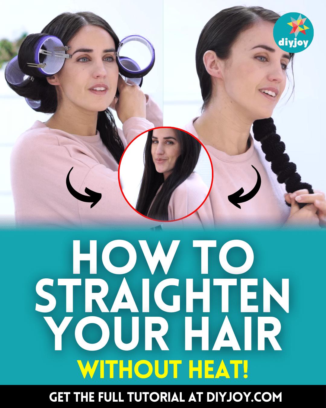 How to Straighten Your Hair Without Heat