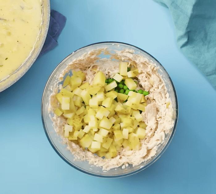 Ingredients for Chicken Pot Pie Biscuits