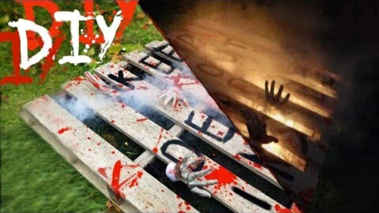 DIY Halloween Zombie Pit Decor