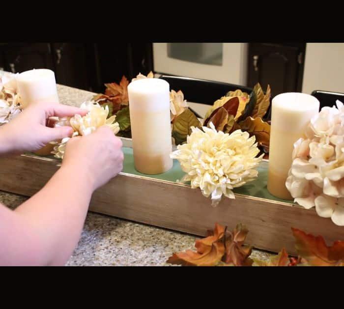 How to Make Fall Centerpiece Using Dollar Tree Items