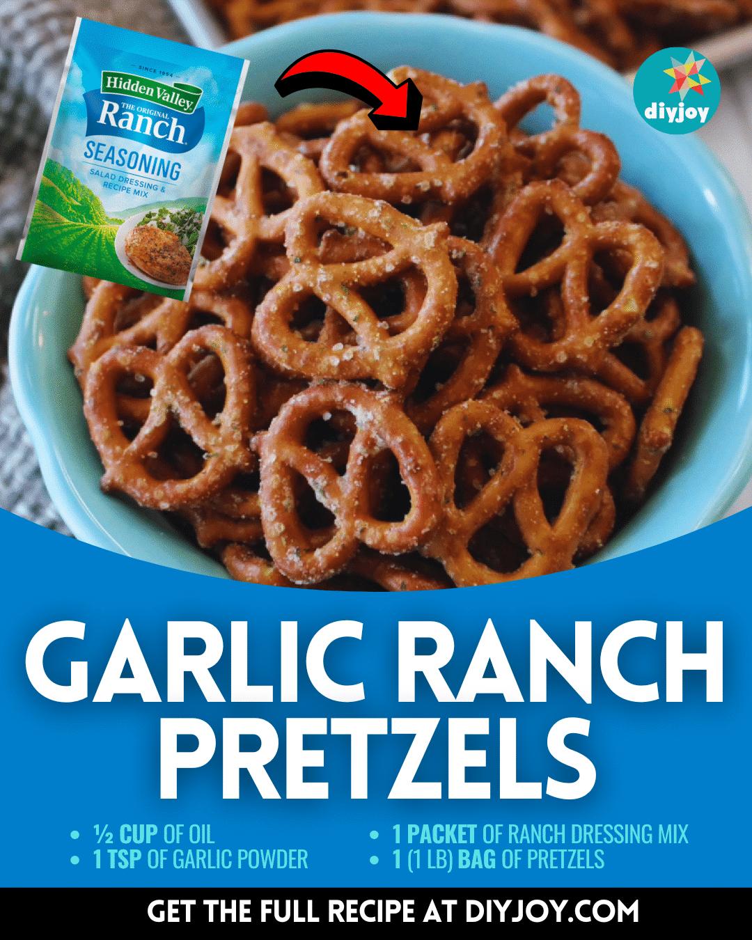 Easy Garlic Ranch Pretzels Recipe