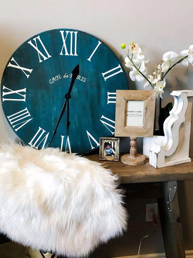 Roman Numeral Clock DIY, forgiving enough for a first attempt and a nice way to make a plain corner feel finished