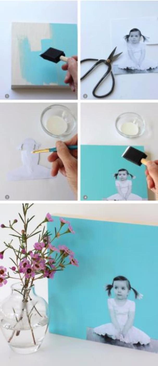 DIY Wall Art Ideas for the Bedroom - DIY Modern Photo Wall Art - Rustic Decorating Projects For Bedroom, Brilliant Wall Art Projects, Creative Wall Art, Do It Yourself Crafts, Easy