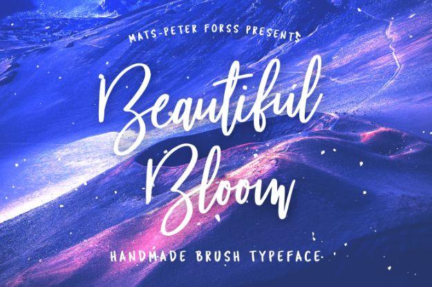 Best Free Fonts To Download for Crafts and DIY Projects - Beautiful Bloom - Cute, Cool and Professional Looking Font Ideas for Teachers, Crafters and Wedding Decor - Calligraphy, S