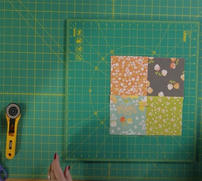 how to make a magic four patch quilt