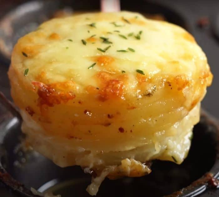 How to make mini potato gratin stacks