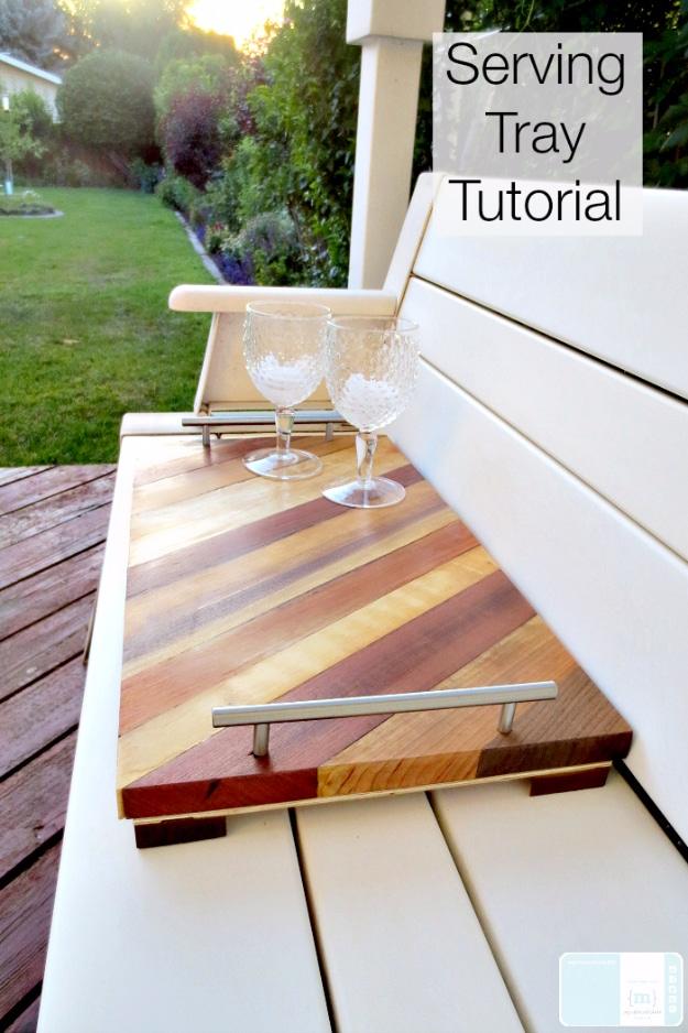 Quick Last Minute DIY Gifts You Can Make - Serving Tray Tutorial - Easy and Quick Last Minute DIY Gift Ideas for Mom, Dad, Him or Her, Freinds, Teens, Kids, Girls and Boys. Fast Cr
