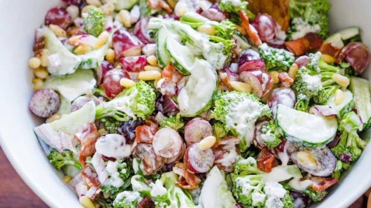 Creamy Broccoli Grape Salad