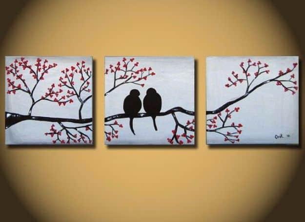 DIY Canvas Painting Ideas - Graceful Paintings Canvas - Cool and Easy Wall Art Ideas You Can Make On A Budget #painting #diyart #diygifts