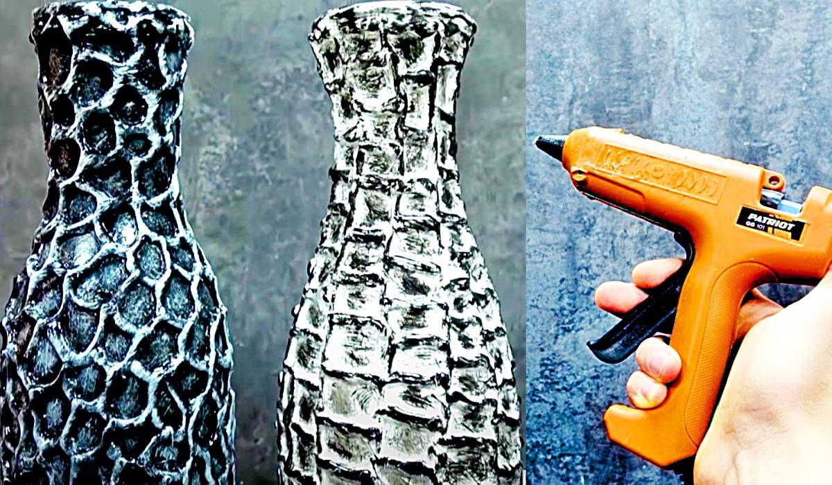 Free Craft Idea: Glue Gun Bottle Makeover