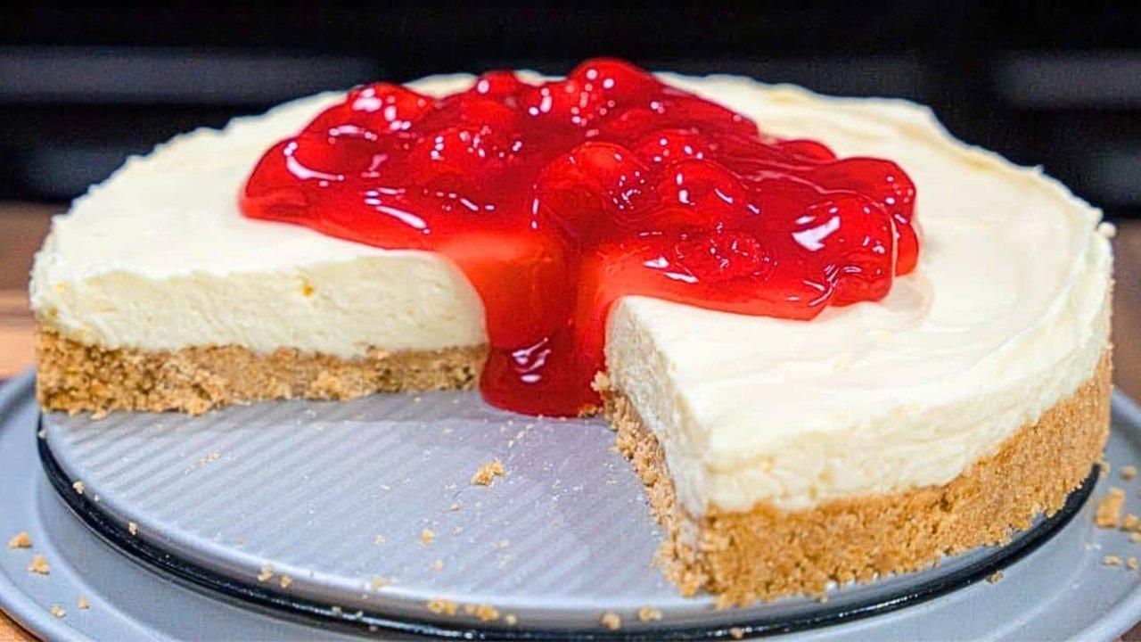 Easy No-Bake Cherry Cheesecake Recipe