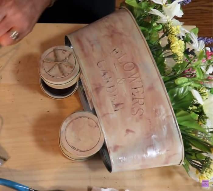 DIY Farmhouse Wagon Decor from Dollar Tree Project