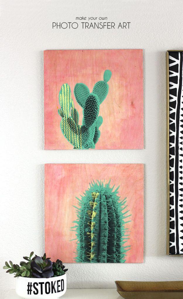 Photo Transfer Art, easy enough for a beginner to follow and a great fix using stuff you already have on a shelf