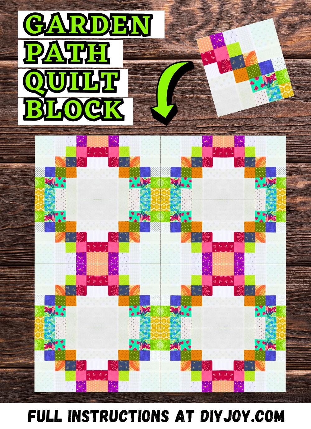 Beginner-Friendly Garden Path Quilt Block Tutorial