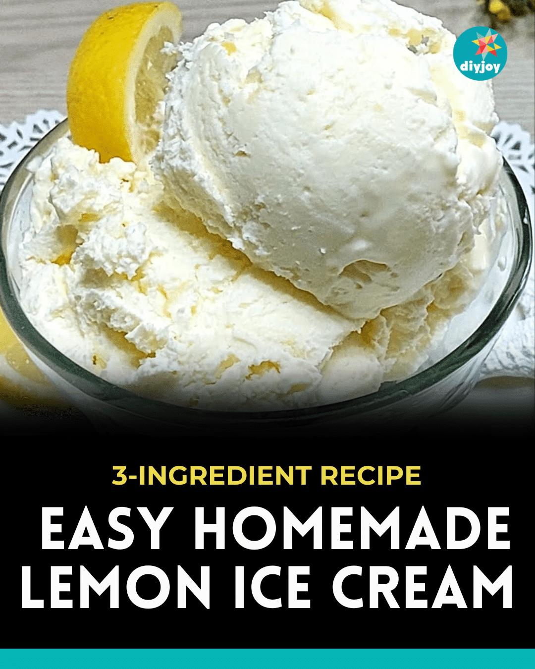 _Easy Homemade Lemon Ice Cream
