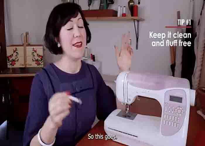 Keep your sewing machine clean and fluff free